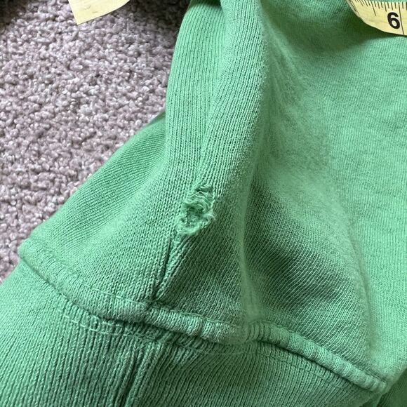 Sporty & Rich Green Plain Blank Crop Hoodie Preppy Women’s S - Picture 6 of 7